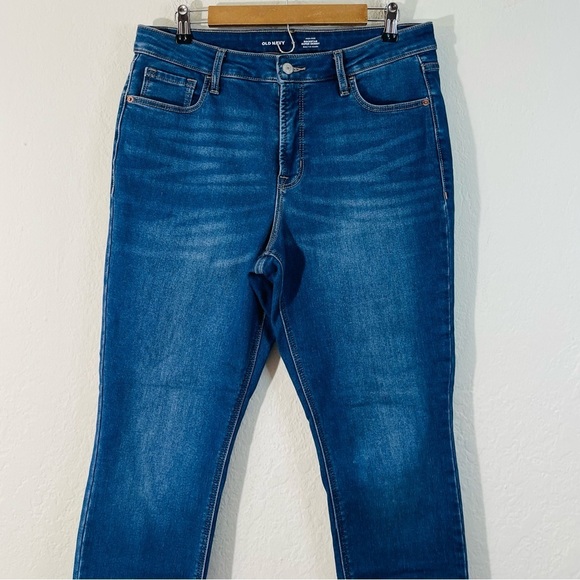 Old Navy High-Rise Rockstar Super Skinny Built -In Warm Jeans 12 Blue Pockets - Picture 5 of 11
